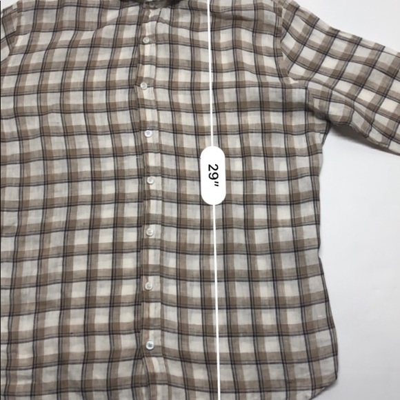 H.E. By MANGO Spread Collar Dress Shirt Size M - Picture 7 of 8